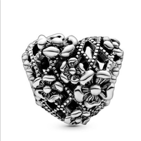 ❤️Pandora open work mommy flower heart charm - Picture 2 of 7
